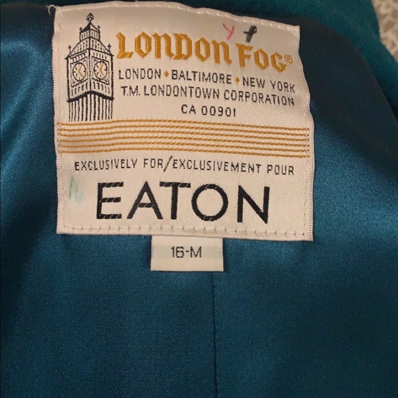 ❌SOLD❌London Fog blue trench coat - Picture 8 of 8